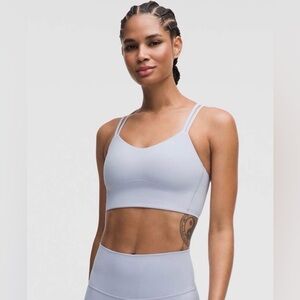 NWT Lululemon Like a Cloud Longline Bra D/ DD Cup Dot Color:Sinatra Blue Size: 8